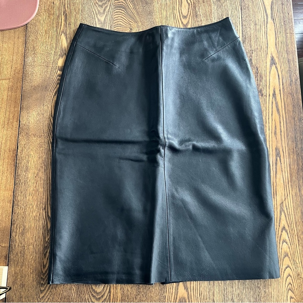 Wilsons Leather Black Pencil Skirt